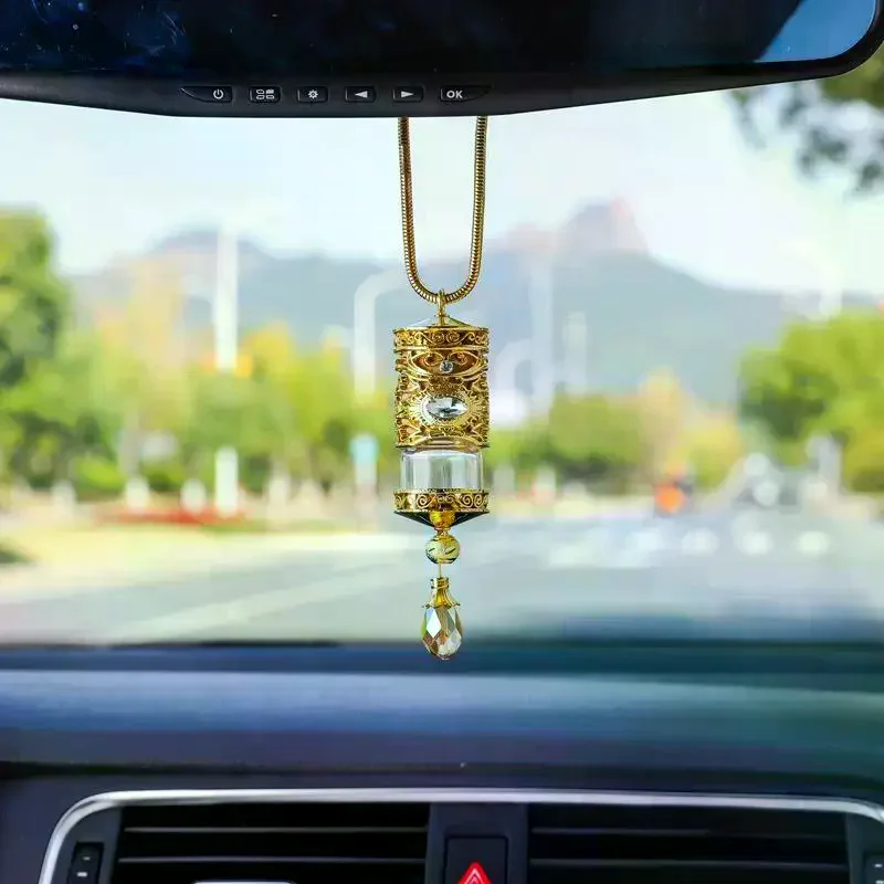 Car Accessories Mirror Hanging - Alloy Car Air Freshener Holder –