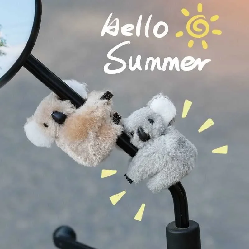 Car Accessories Mirror Hanging - 2PCS Cute Plush Koala Rearview Mirror