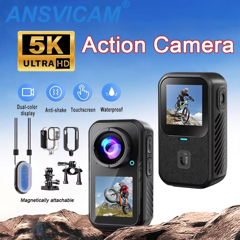 Car Accessories Online - 5K Thumb Sports Camera Anti-shake Action