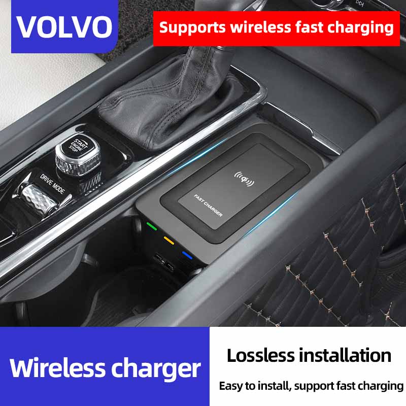 Volvo Car Accessories Xc60 - Car wireless charger For volvo XC90