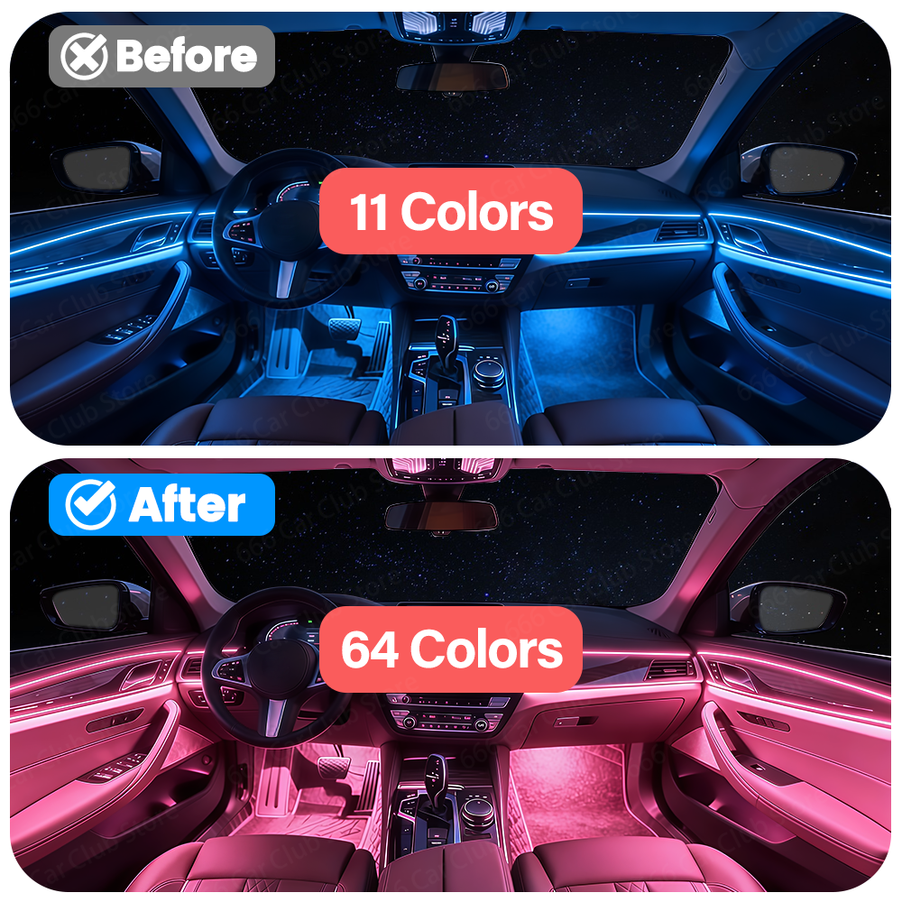 Upgrade 11 Colors to 64 Colors - Led Interior Ambient Light reseña y precio
