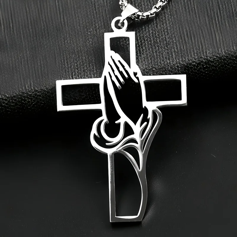 Hollow Prayer Hands Cross Pend - Car Accessories Mirror Hanging reseña y precio