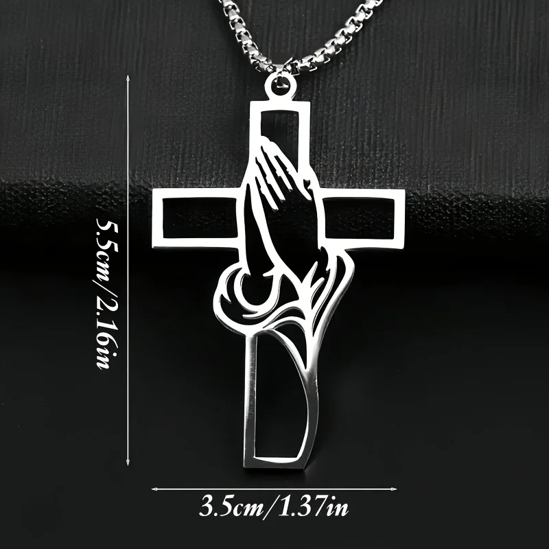 Hollow Prayer Hands Cross Pend - Car Accessories Mirror Hanging reseña y precio