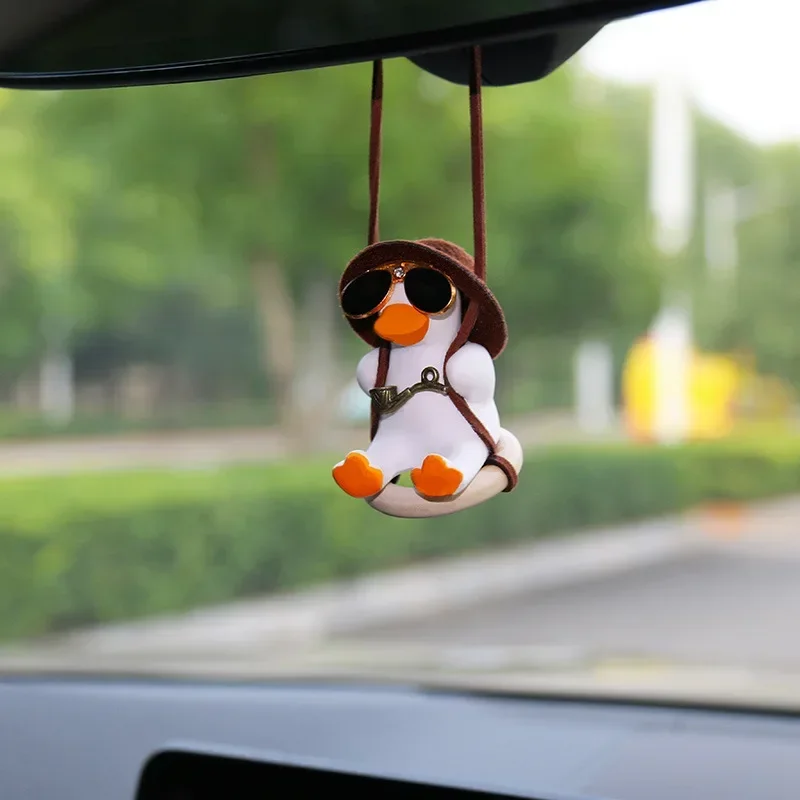 Cute Swinging Duck Pendant - F - Car Accessories Mirror Hanging reseña y precio