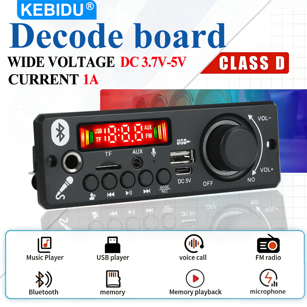 KEBIDU Bluetooth MP3 Player DC - Car Accessories Online reseña y precio
