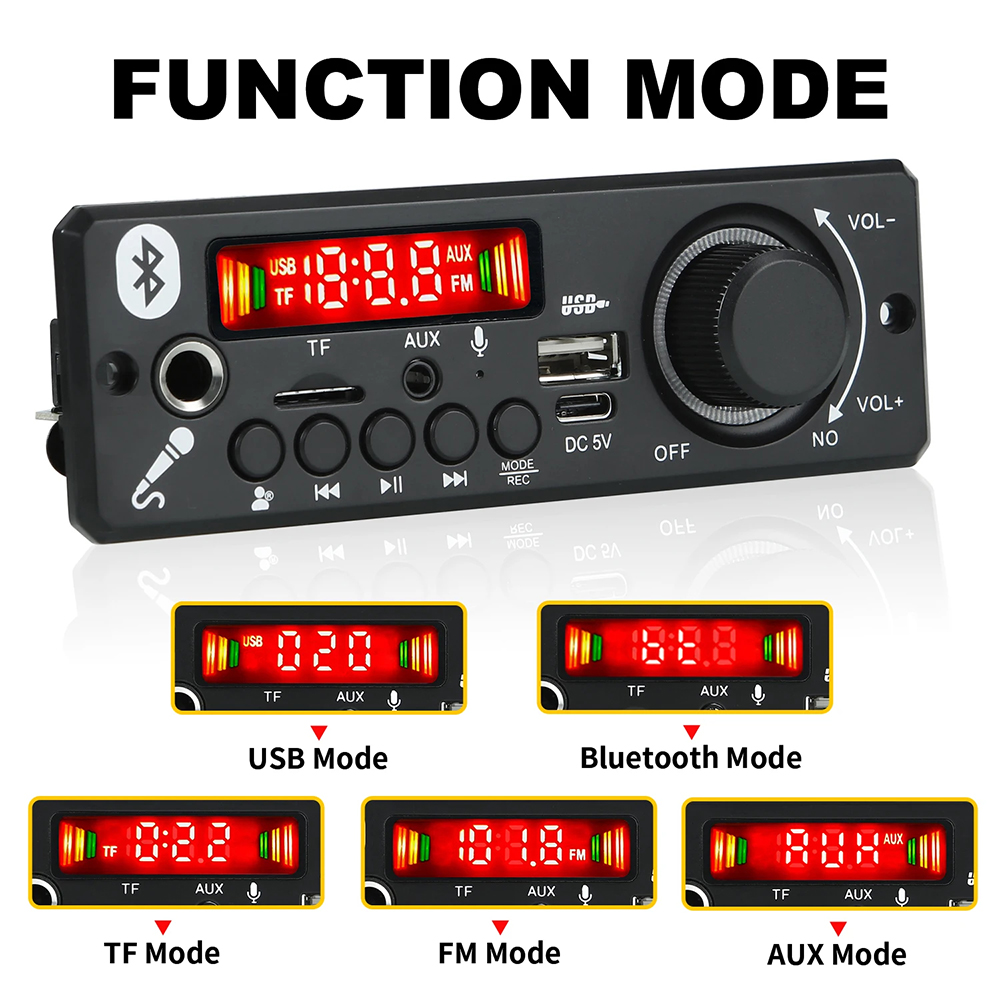 KEBIDU Bluetooth MP3 Player DC - Car Accessories Online reseña y precio