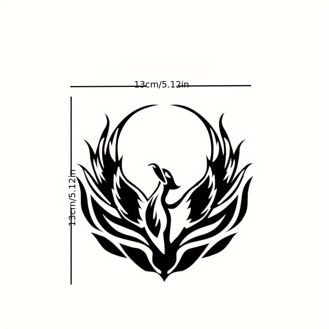1pc Fire Phoenix motorcycle st - Car Accessories Phoenix reseña y precio