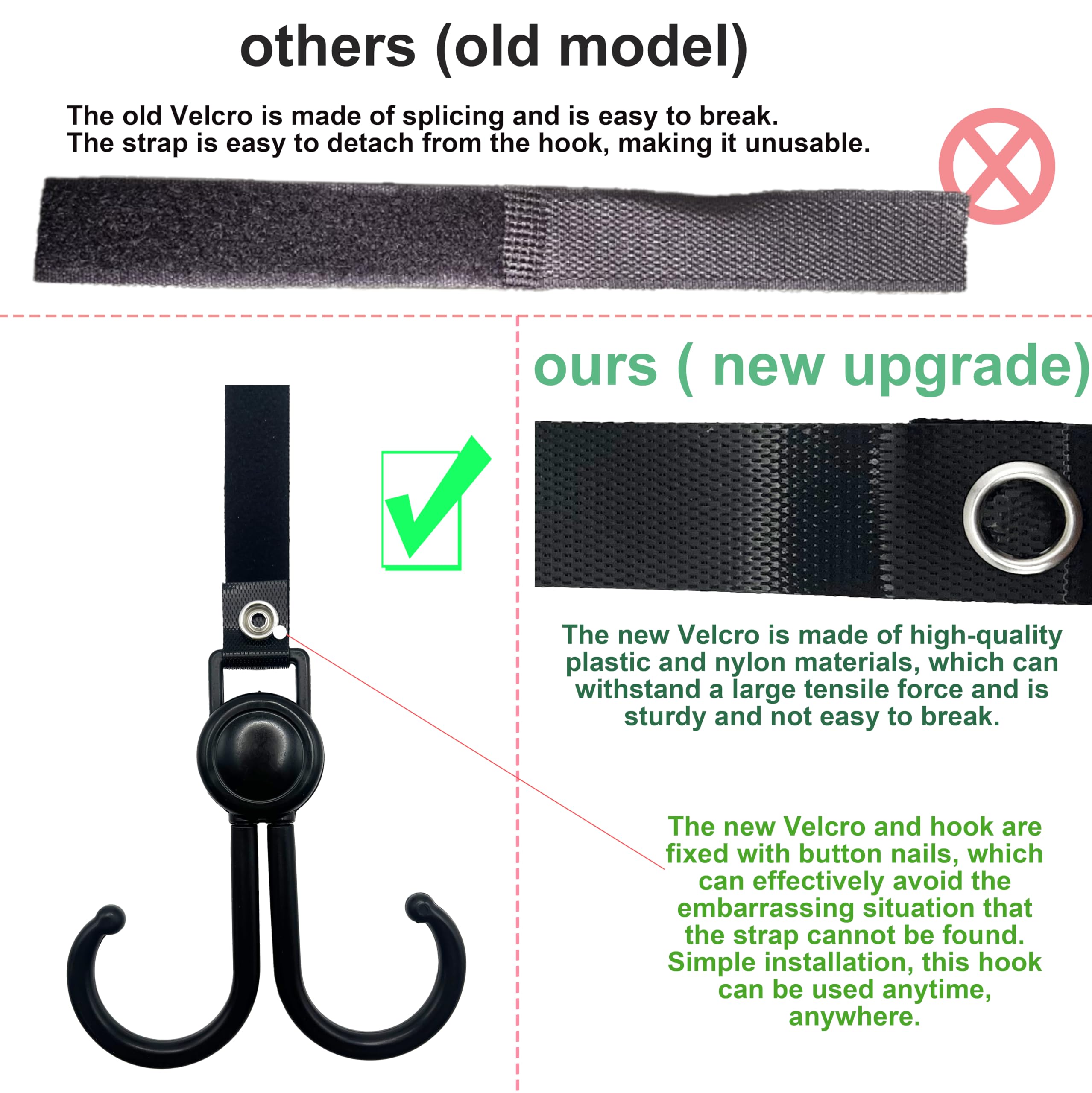 2PCS Hooks for Stroller Car Sh - Car Accessories Shop reseña y precio