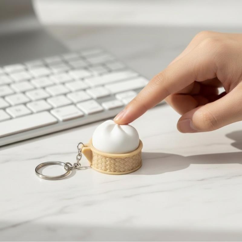 Colorful Bun Clicker Keychain  - Car Accessories Bunnings reseña y precio
