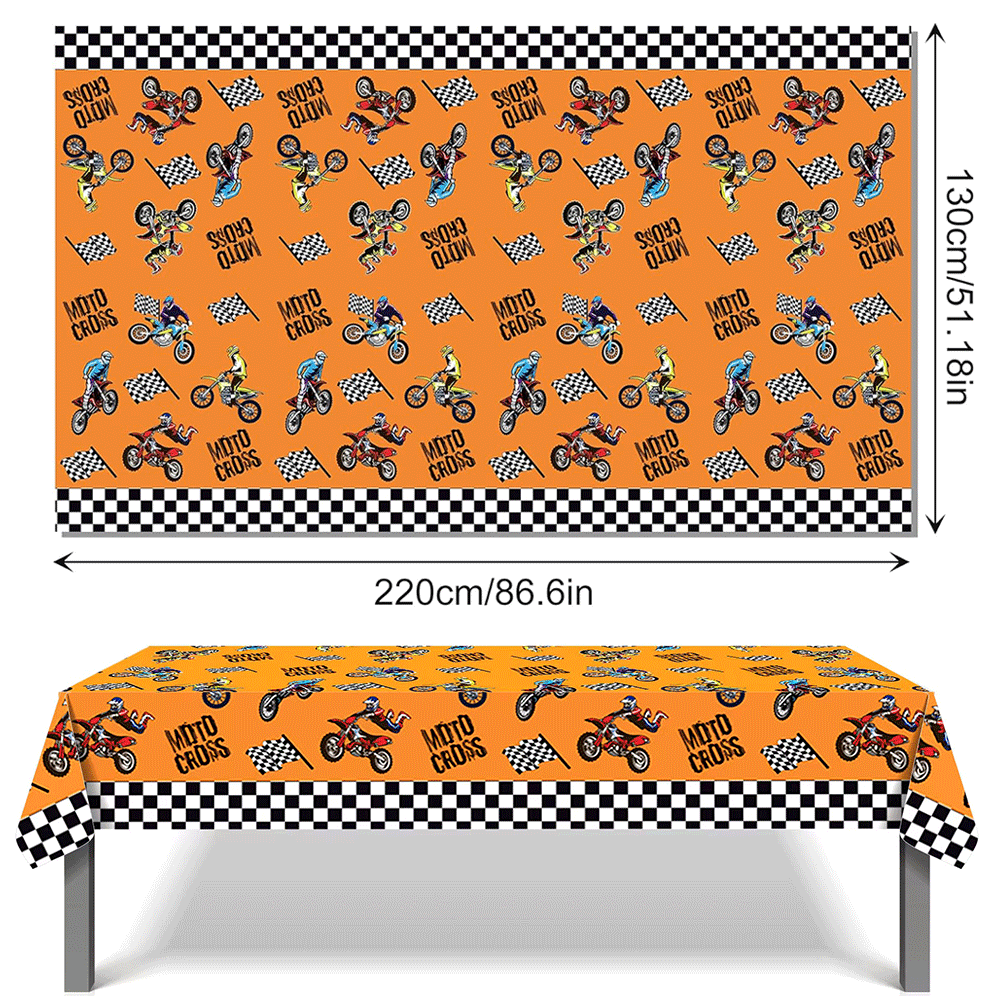 Motorcycle Theme Happy Birthda - Car Accessories Banner reseña y precio