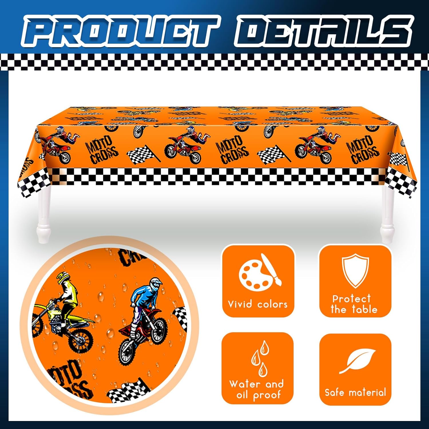 Motorcycle Theme Happy Birthda - Car Accessories Banner reseña y precio