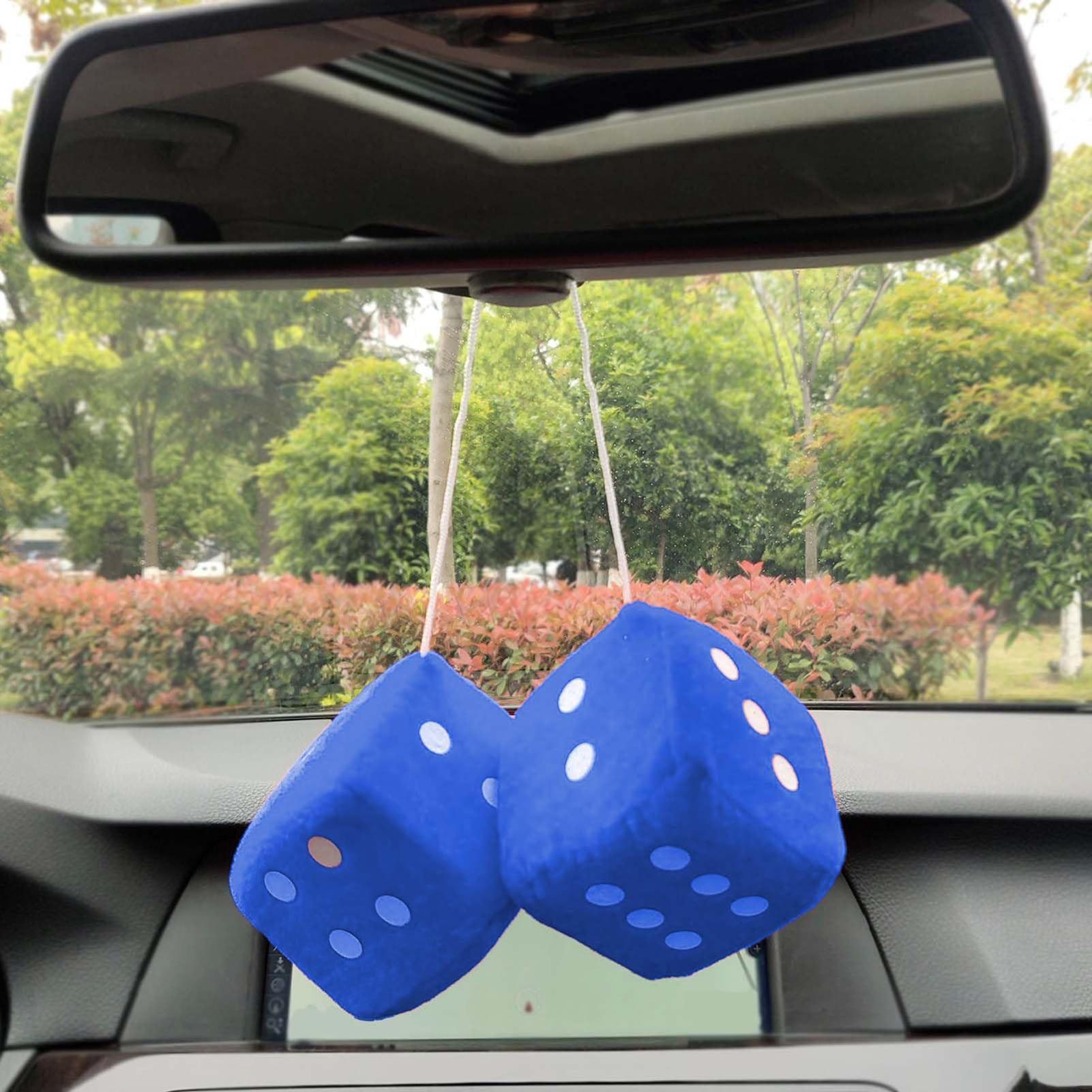 Plush Dice for Car Mirror Auto - Car Accessories Mirror Hanging reseña y precio