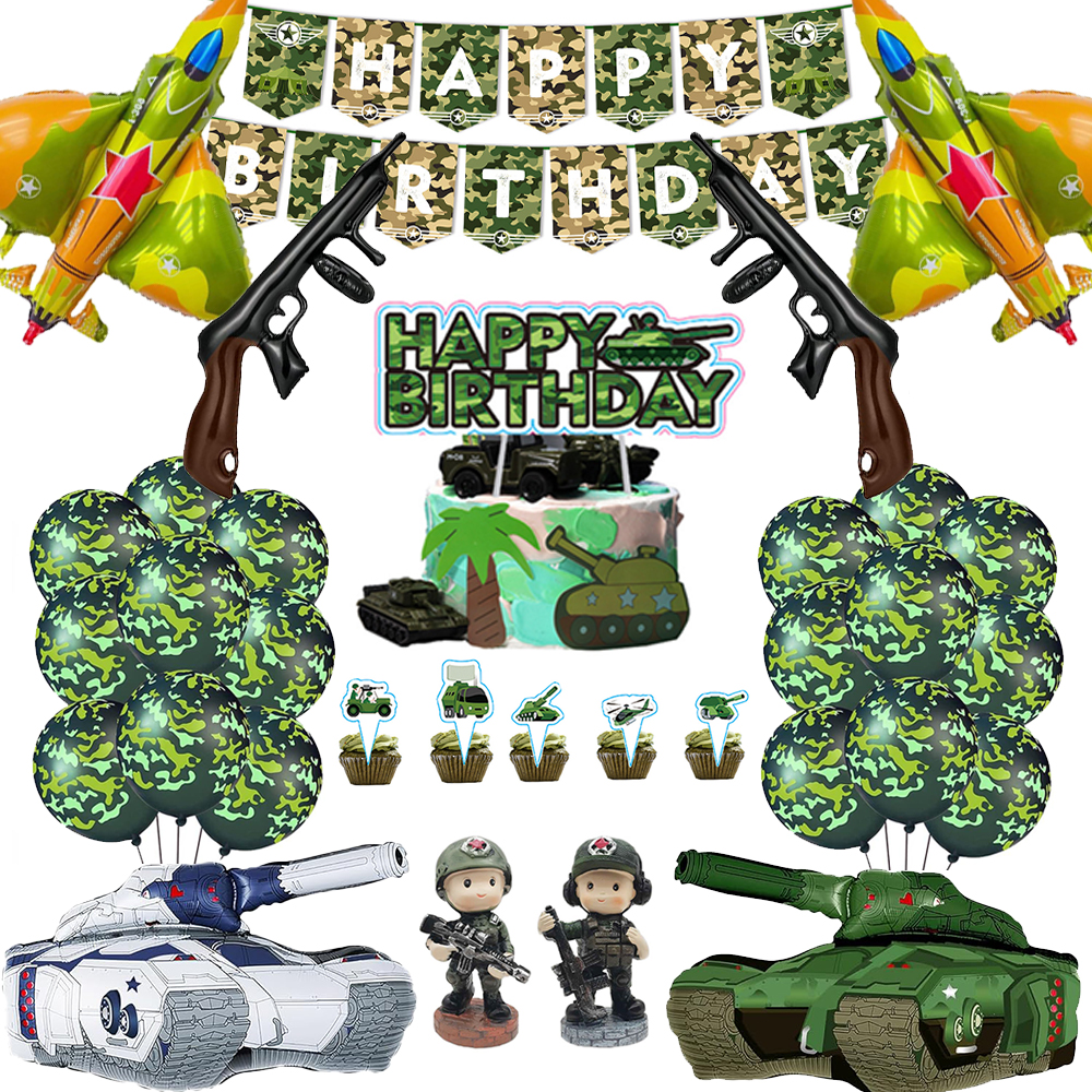 Army Camouflage Party Foil Tan - Car Accessories Banner reseña y precio