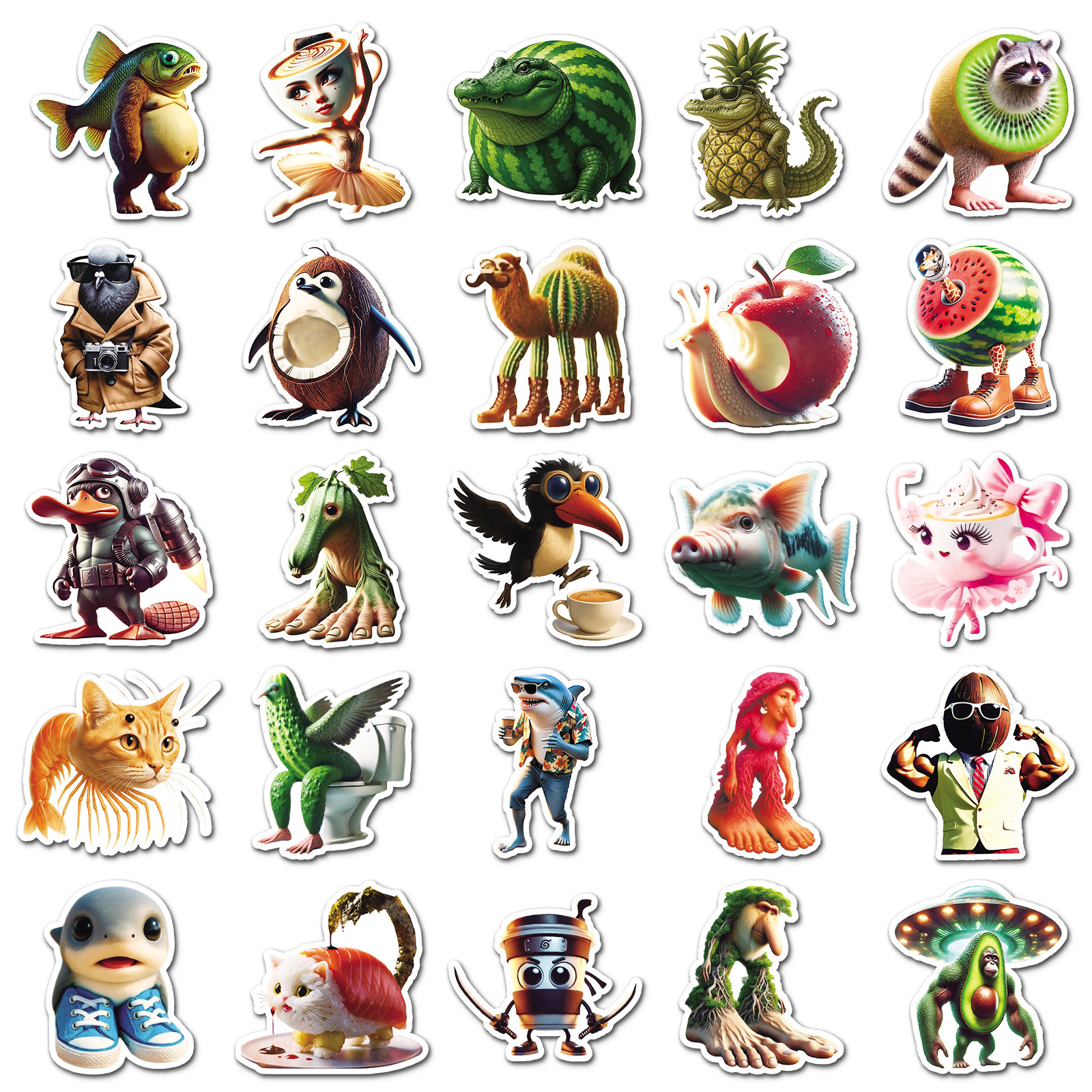 50PCS Italian Brainrot Sticker - Car Accessories Nz reseña y precio