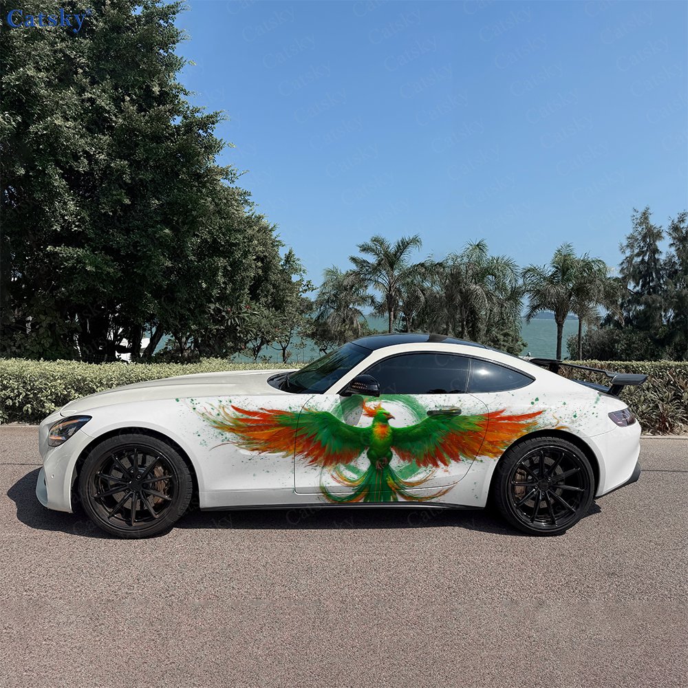 2pcs Green & Orange Feathered  - Car Accessories Phoenix reseña y precio
