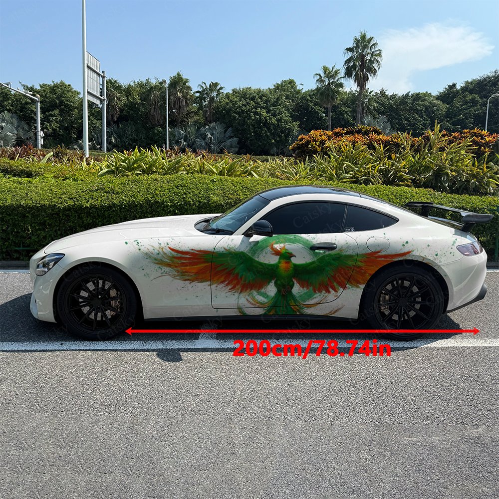 2pcs Green & Orange Feathered  - Car Accessories Phoenix reseña y precio