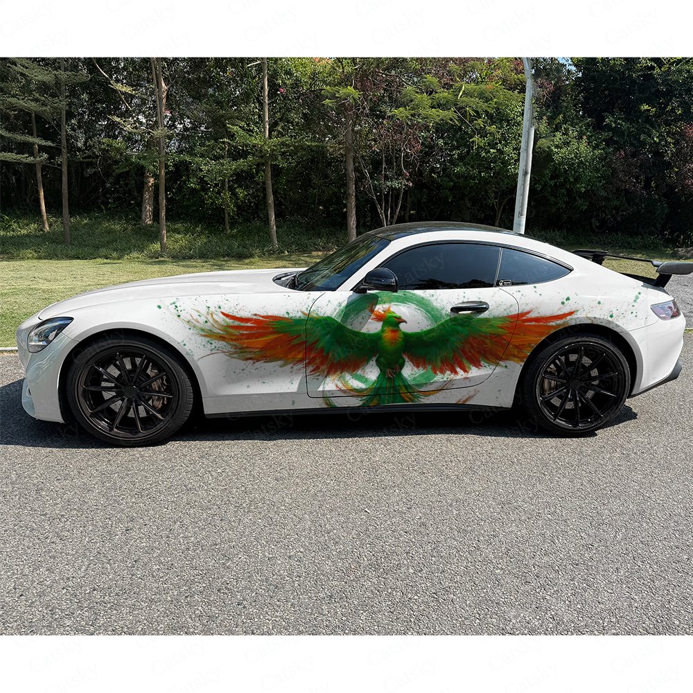 2pcs Green & Orange Feathered  - Car Accessories Phoenix reseña y precio