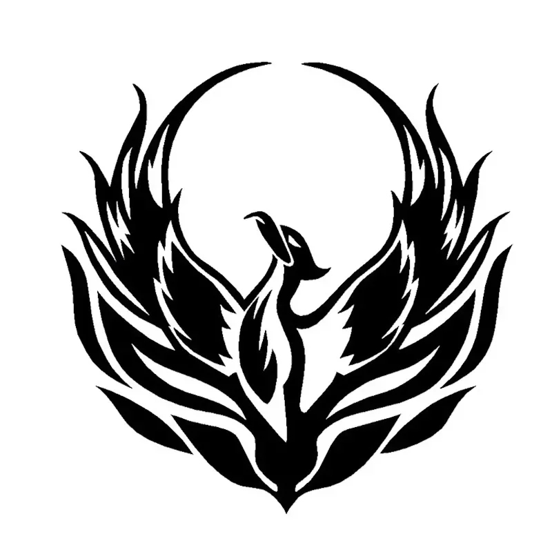 Flame Fire Phoenix Cool Car St - Car Accessories Phoenix reseña y precio