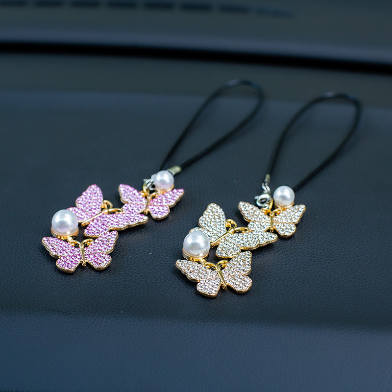 Butterfly Car Hanging Pendant  - Car Accessories Mirror Hanging reseña y precio