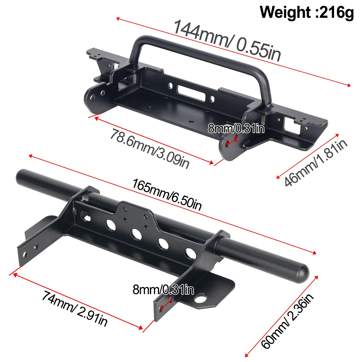 Metal Front and Rear Bumper fo - Car Accessories Phoenix reseña y precio