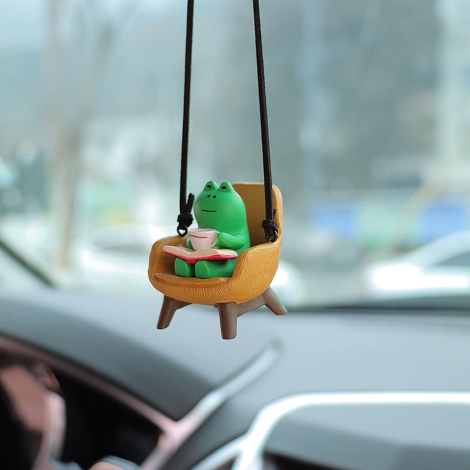 Cute Frog Car Hanging Ornament - Car Accessories Mirror Hanging reseña y precio