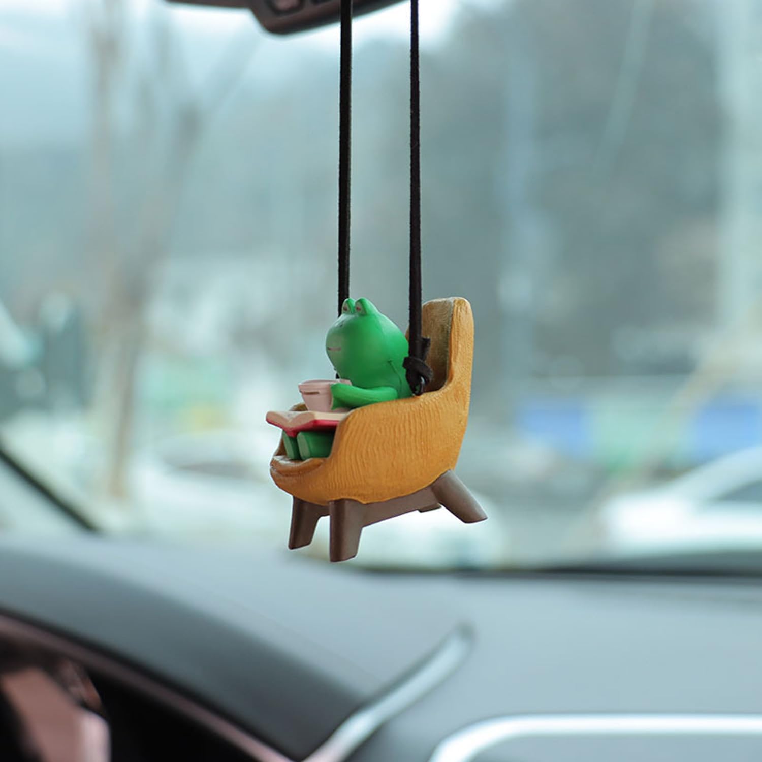 Cute Frog Car Hanging Ornament - Car Accessories Mirror Hanging reseña y precio