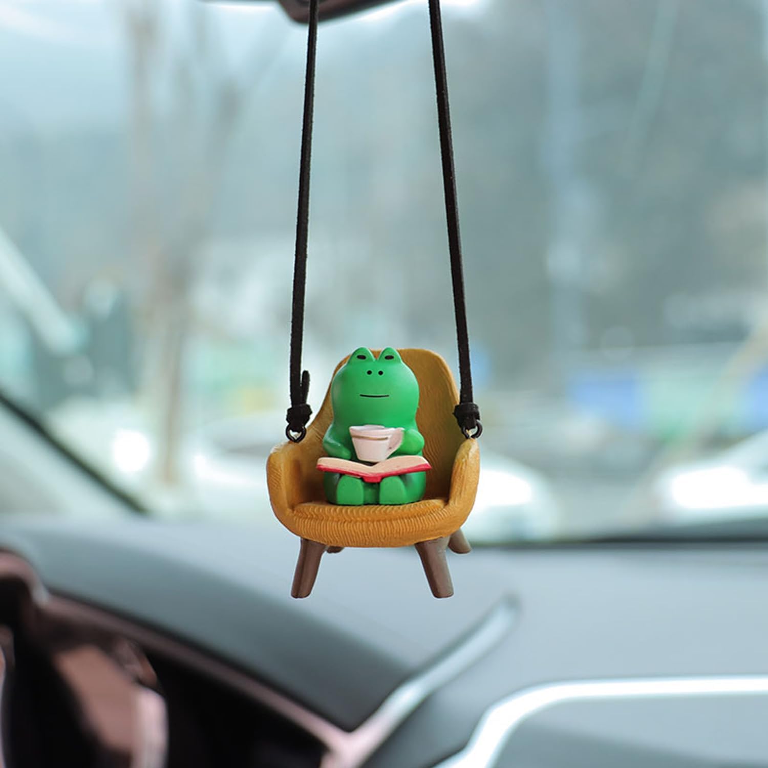 Cute Frog Car Hanging Ornament - Car Accessories Mirror Hanging reseña y precio