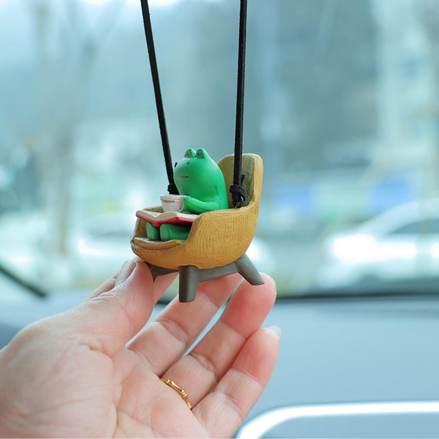 Cute Frog Car Hanging Ornament - Car Accessories Mirror Hanging reseña y precio