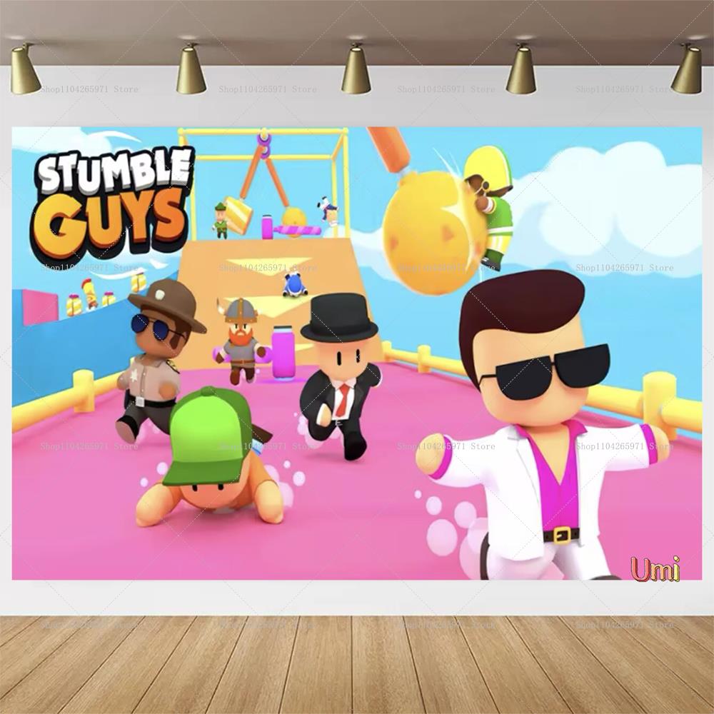Stumble Guys Theme Birthday Pa - Car Accessories Banner reseña y precio