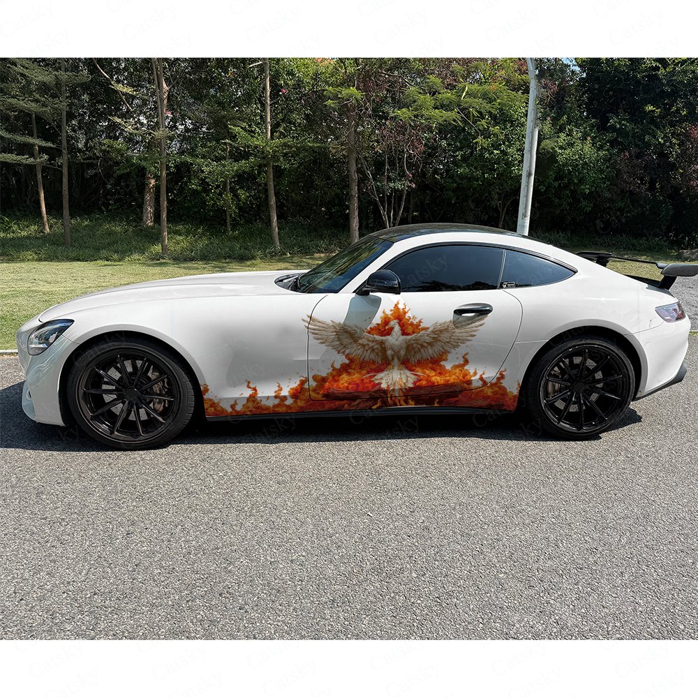 2pcs Blazing Divine Phoenix Ca - Car Accessories Phoenix reseña y precio
