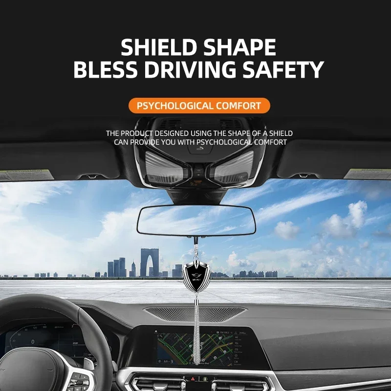 Car Rearview Mirror Pendant Au - Car Accessories Mirror Hanging reseña y precio