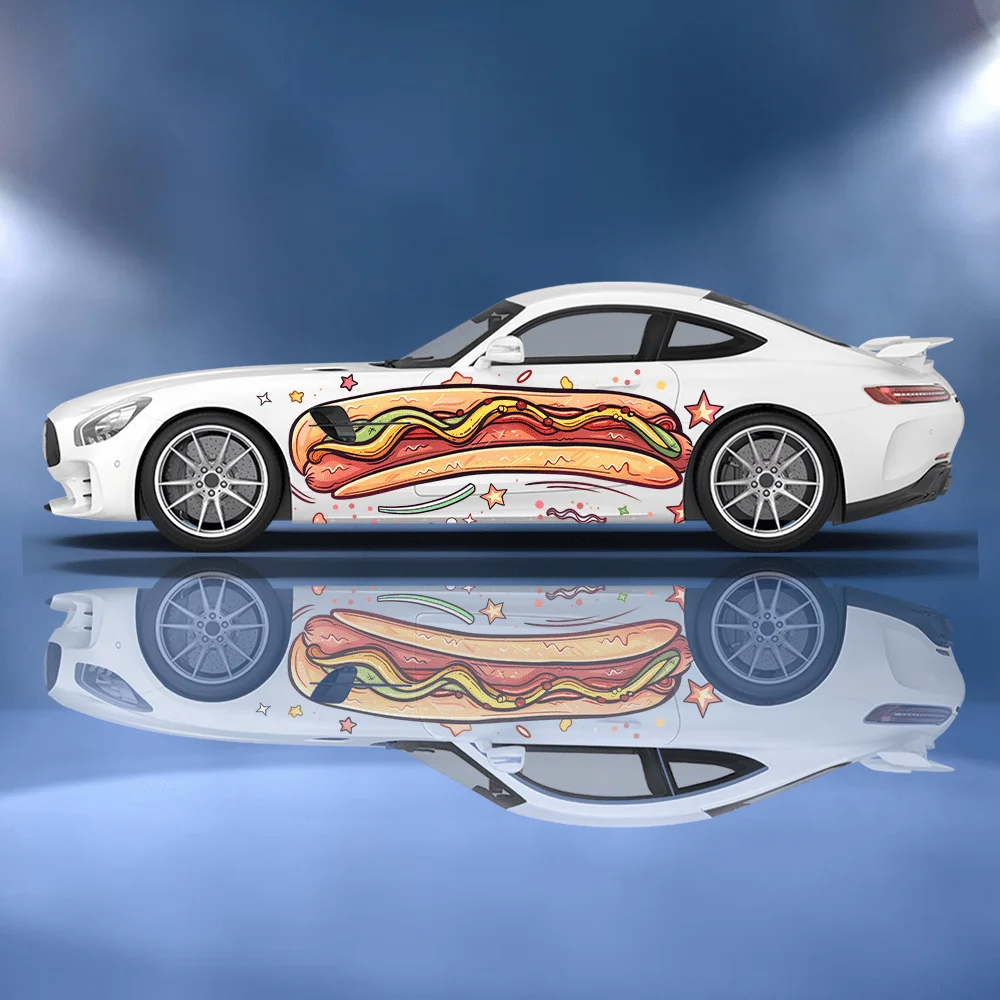 Funny Cartoon Hot Dog Bun Car  - Car Accessories Bunnings reseña y precio