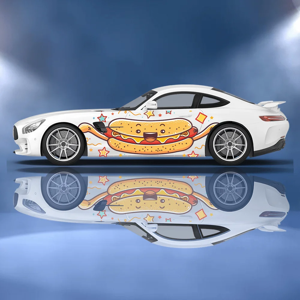 Funny Cartoon Hot Dog Bun Car  - Car Accessories Bunnings reseña y precio