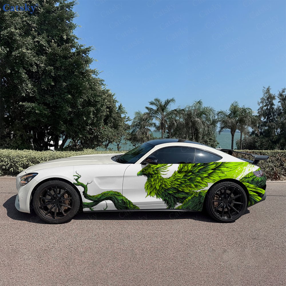 2pcs Nature Green Phoenix Car  - Car Accessories Phoenix reseña y precio