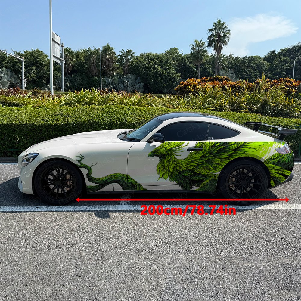 2pcs Nature Green Phoenix Car  - Car Accessories Phoenix reseña y precio