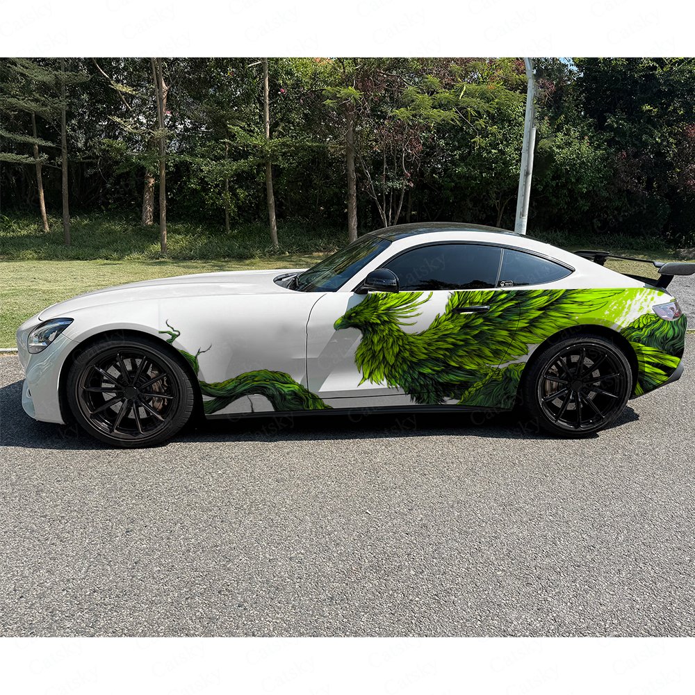 2pcs Nature Green Phoenix Car  - Car Accessories Phoenix reseña y precio