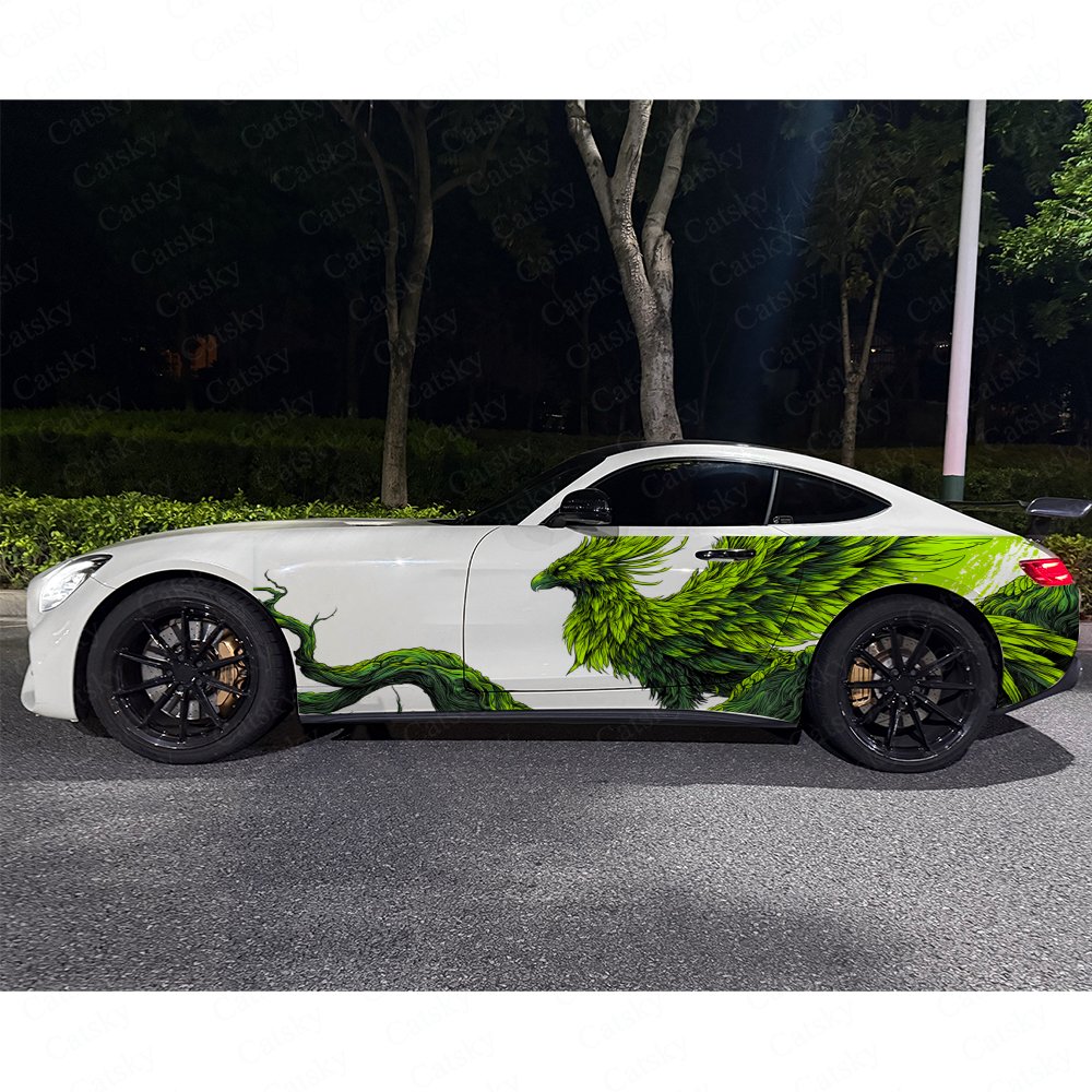 2pcs Nature Green Phoenix Car  - Car Accessories Phoenix reseña y precio