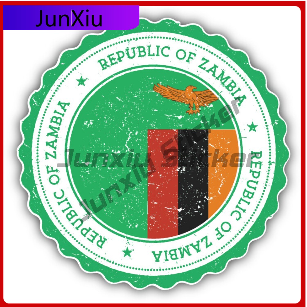 Zambia Grunge World Flag Stamp - Car Accessories Zambia reseña y precio