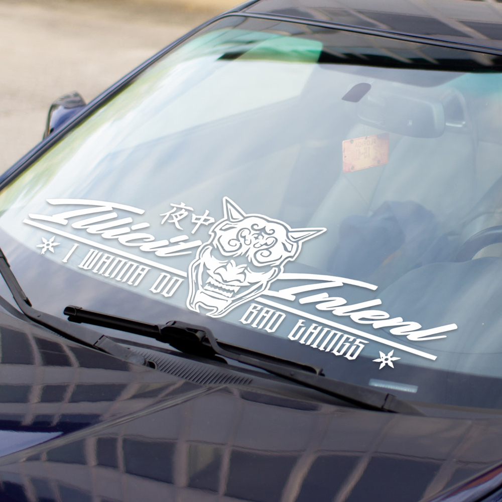 Illicit Intent I Wanna Do Bad  - Car Accessories Banner reseña y precio