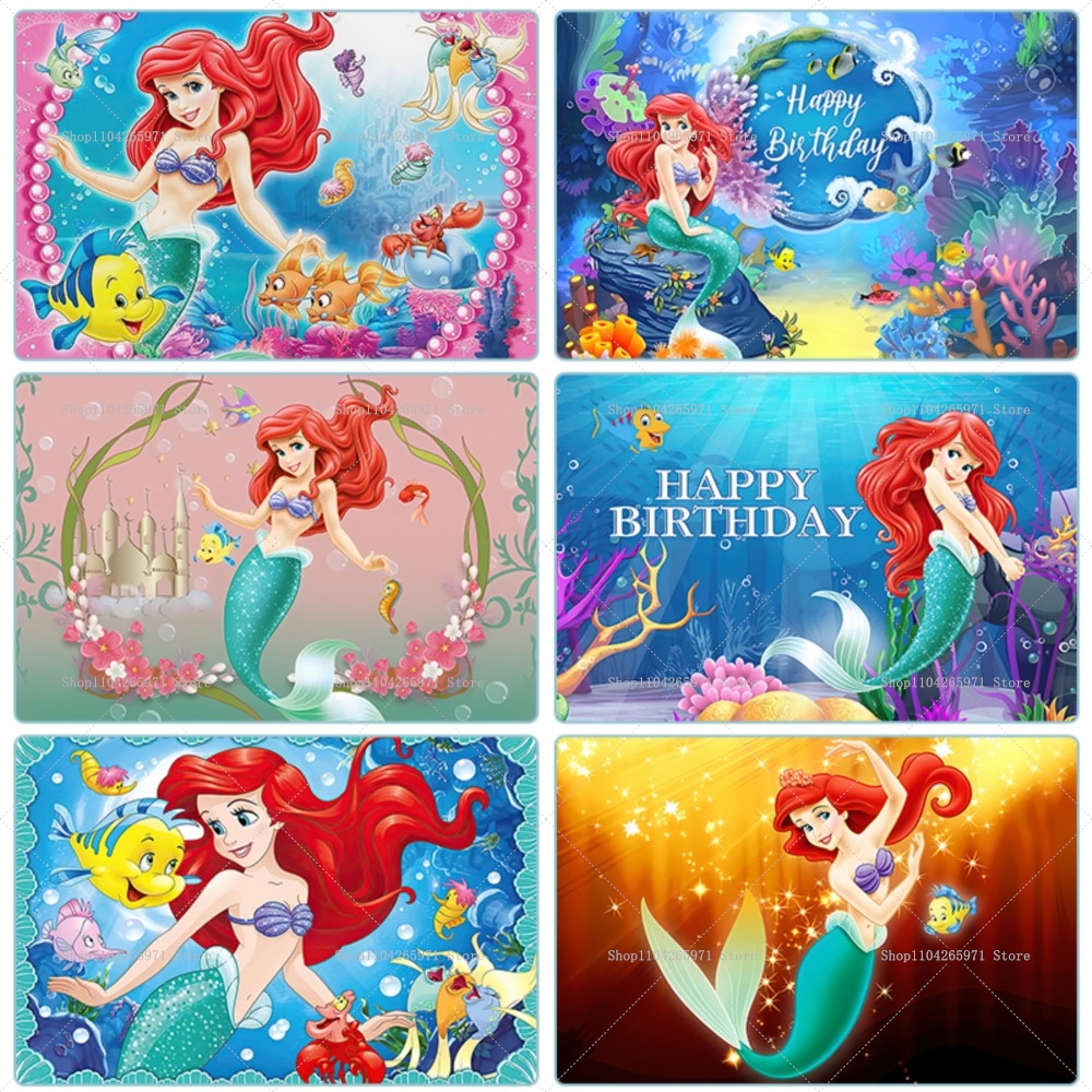 Mermaid Princess Ariel Backdro - Car Accessories Banner reseña y precio
