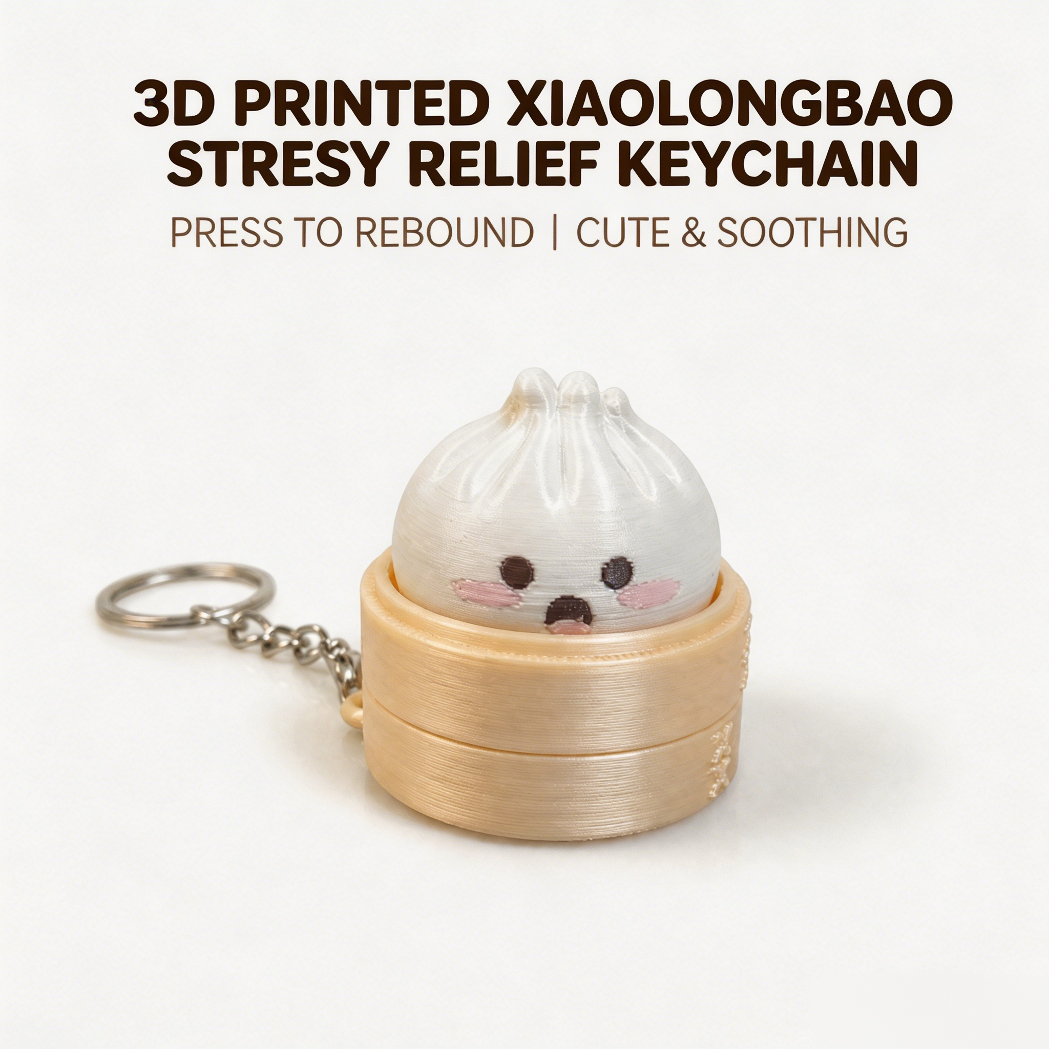 3D Printed Xiaolongbao Keychai - Car Accessories Bunnings reseña y precio