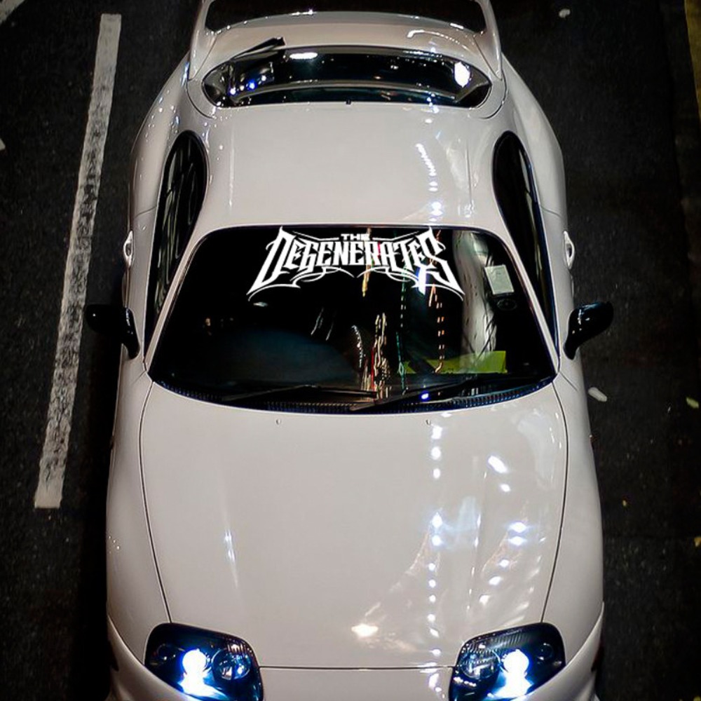 1pc THE DEGENERATES JDM Sport  - Car Accessories Banner reseña y precio