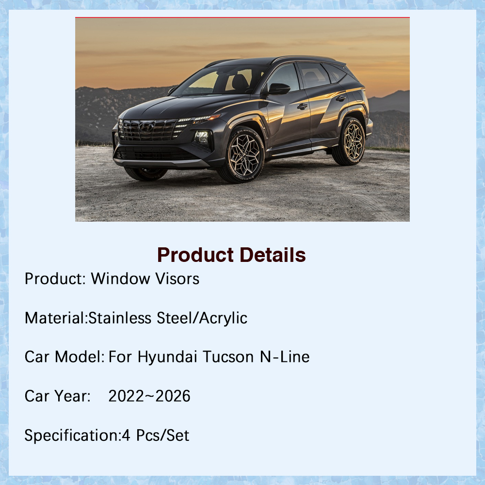 Car Window Visors For Hyundai  - Car Accessories Uk reseña y precio