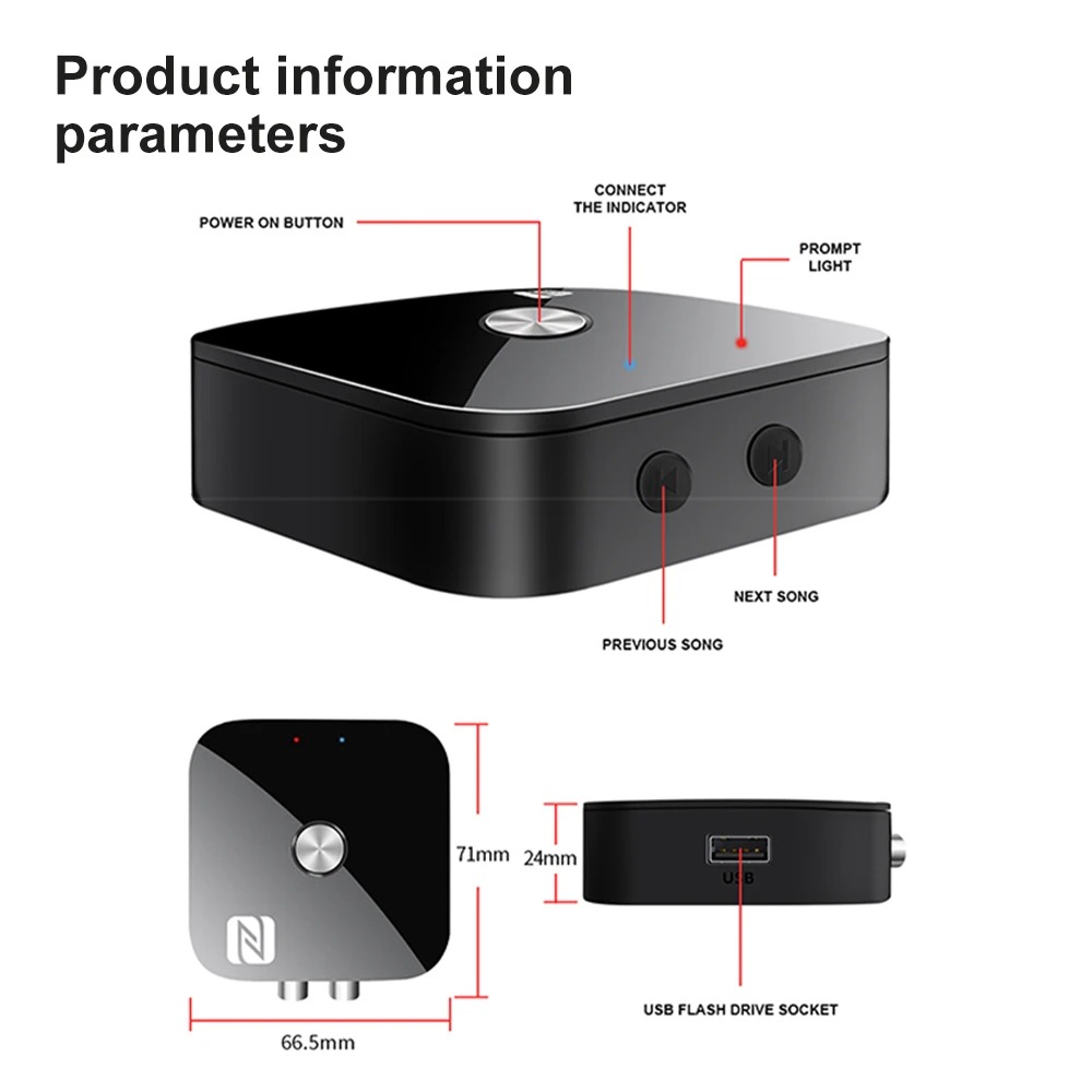Bluetooth 6.0 Audio Receiver R - Car Accessories Online reseña y precio