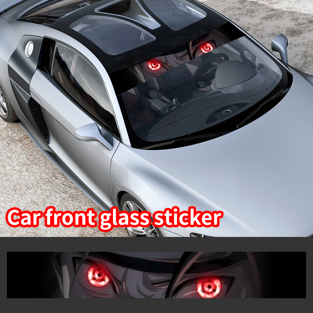 Anime 3D Eyes Car Front Windsh - Car Accessories Banner reseña y precio