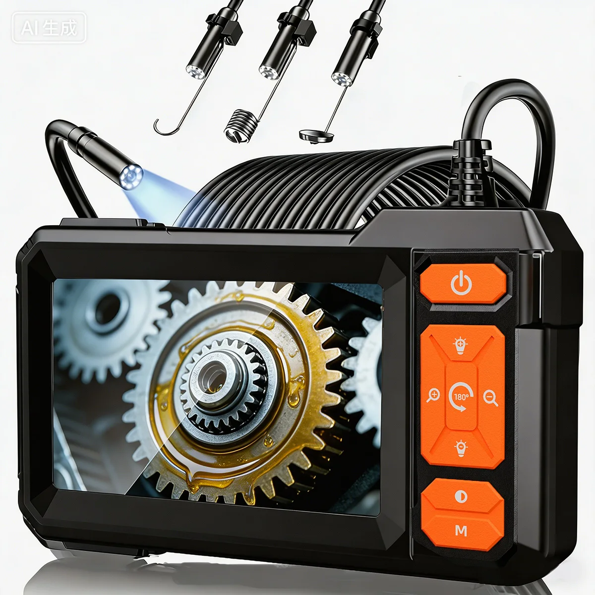 Endoscope Camera 1080P 8mm Sin - Car Accessories Mirror Hanging reseña y precio