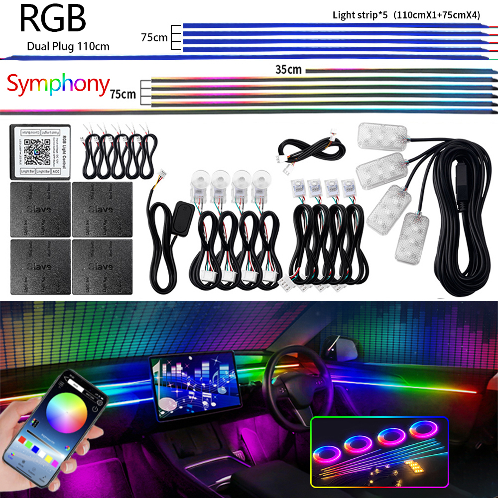 Universal Led Car Ambient Ligh - Led Interior Ambient Light reseña y precio